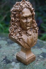 RE0348 STYLE  BRONZE  FIGURINE STATUETTE REPRODUCTION BUSTE VAUBAN  LOUIS XIV