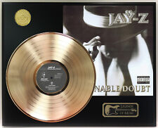 Jay Z - Reasonable Doubt Gold LP Record Plaque Display