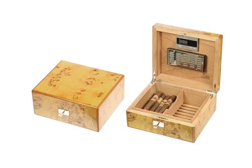 Boîte bois humidifié étui - boîte,