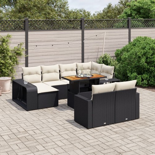 Salon jardin avec coussins - jardin,