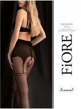 Collants Ouverts Entre-Jambe Sexy Lingerie Erotique Femme Fiore Delight 20 Den