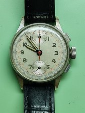 Vintage Chrono Cal. Venus 170 RARE Military Rangefinder Radium Dial & Balls 