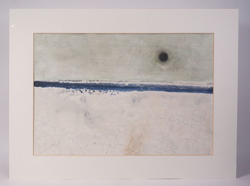 Tableau paysage abstrait 1964 - abstrait,