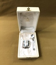 cup + spoon CHRISTOFLE CARDEILHAC solid silver MINERVA model SHELL