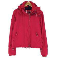 SuperDry Veste Femme Rouge Imperméable Jh1 Taille XS