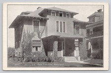 Albany NY  Stucco Residence Exterior  Helderberg Portland Cement Postcard