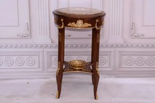 French Table Art Deco with Drawer - Wood Table - Furniture Art Deco - Inlaid