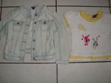 LOT 1 HAUT LITTLE PET SHOP 5 ANS FILLE ET 1 VESTE EN JEANS 5 ANS