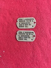 WW2 US ARMY DOG TAG PLAQUE IDENTITE US ARMY  T43 T42