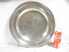 GRAND PLAT DE SERVICE PLAQUE ARGENT CARDINALE RESTAURANT LA COUPOLE  ∅ 38 cm