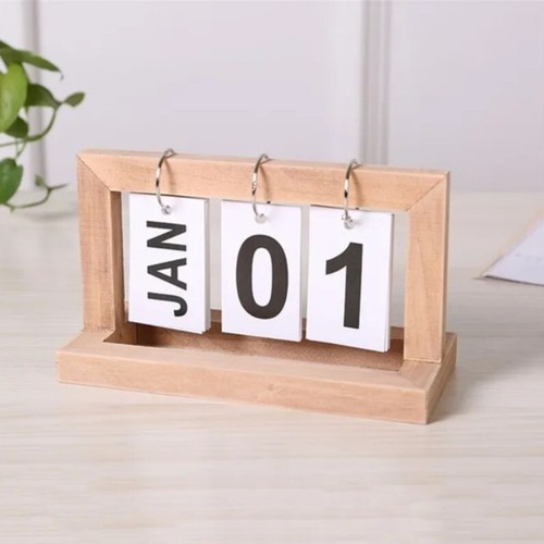 Calendrier perpétuel bois - calendrier,