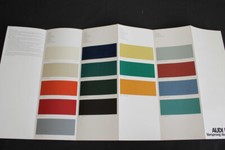 1971 Audi 100 Coupe S colours colour colours couleurs colour chart brochure