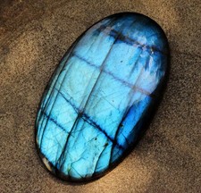 Pierre précieuse non traitée certifiée labradorite feu naturel de...