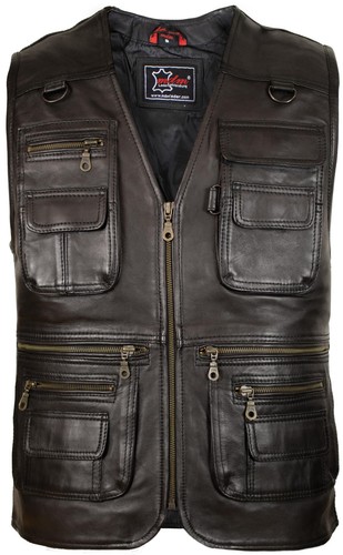 Gilet homme cuir agneau nappa - homme,