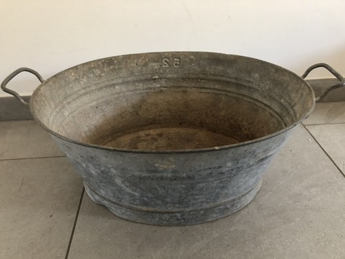 Ancienne grande bassine 65l - bassine, en