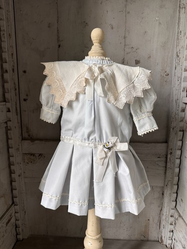 Robe bleue avec col pour - bleue,
