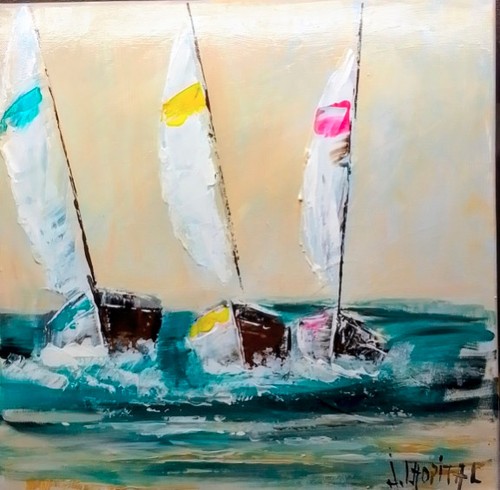 Acrylique sur toile originale - acrylique,