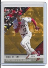 2018 Topps Now Shohei Ohtani Rookie of The Year GOLD AWARD WINNER OSB-1 RC