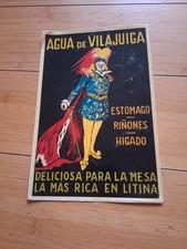 AFFICHE PUBLICITAIRE LITHOGRAPHIEE AGUA DE VILAJUIGA   , LEONETTO CAPPIELLO