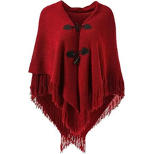Cape Poncho Ouvert pour Femme
