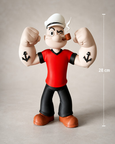 Grande figurine popeye cm - popeye, 28