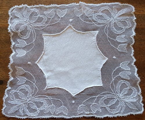 Napperon ancien tulle - en,