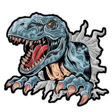 TREX T REX DINOSAURE JURASSIC PARK DECAL AUTOCOLLANT STICKER TB058