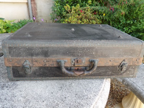 Grande valise ancienne xix - valise,