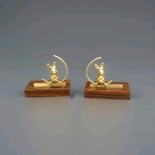 Paire De Serre Livre Lapin