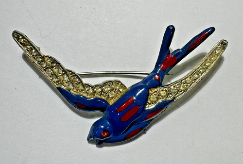 Bleu rouge émaillé - bleu,