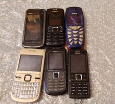 Lot of 6 Nokia phones - Not Working  -  3510i, 1680c-2, 3110c, 6300, C3-00, 5230