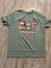 Disney Parks Shirt 2024 WDW Tis The Season Mickey & Minnie Holiday Treats Medium
