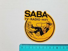 Autocollant Saba TV Radio Hifi
