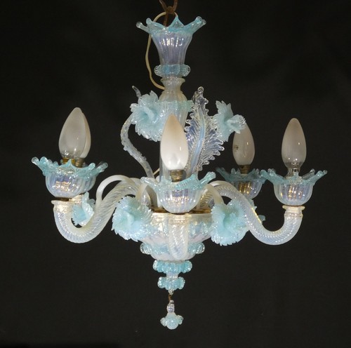 Petit lustre italien verre - lustre,