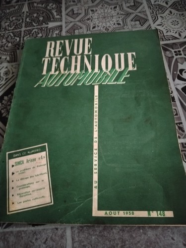 Revue technique simca ariane - simca,