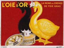 Poster Affiche Planche L'OIE d'OR 1934 Cappiello - 28,4 cm x 21,3 cm Comme NEUF