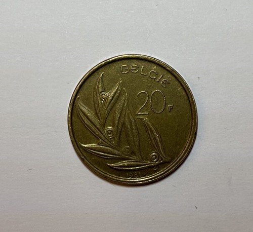 Pièce francs belge 1981 - pièce, 20