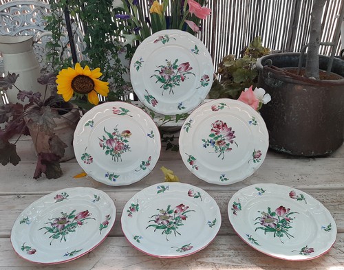 Assiettes plates lunéville - 6,