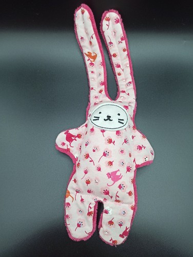 Doudou plat lapin rose - doudou,