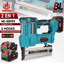 Agrafeuse Cloueuse électrique sans fil 2 en 1avec pour le travail du bois