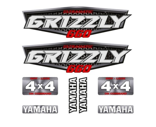 Kit stickers yamaha grizzly - kit,