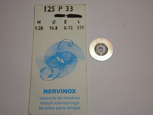 Lemania inox mainspring 27ch - lemania,