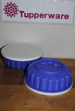 👑TUPPERWARE Lot 2 Moule à Charlotte Complet Fond  + Couvercle + Ø 16 Cm Gourmet