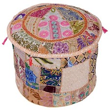 Nouveau tabouret boho patchwork pouf ottoman vintage décor de salon ethnique