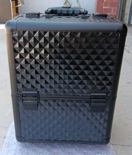Rolling Cosmetic Train Case/Beauty Makeup Case - 8 Tier Trays