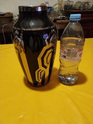 Vase art deco argent - argent, et