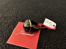 Baccarat Crystal Black & Gold Pop Ring Size 53