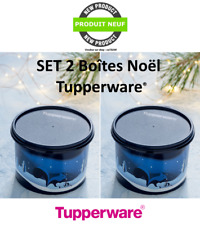 TUPPERWARE® PRODUIT NEUF - Lot 2 Boîtes Noël rondes décoration écureuil