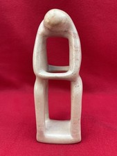 Sculpture en Stéatite 2 Personnages Debout Enlacés Djibouti 2000 Art Africain