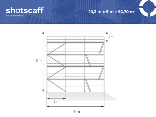 Neuf échafaudage en - 92,70,